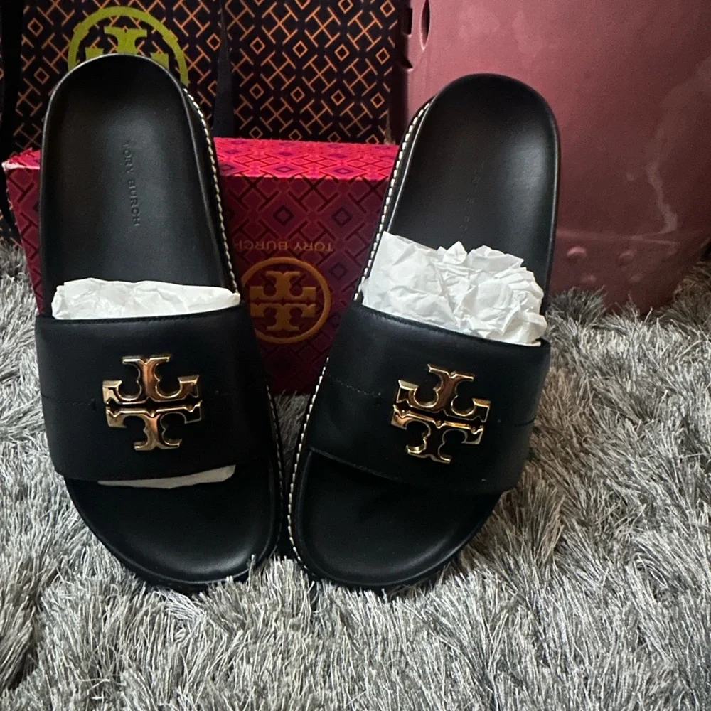 Tory Burch Everly Anatomical Lug Paris Nappa Nappa - Picture 3 of 7